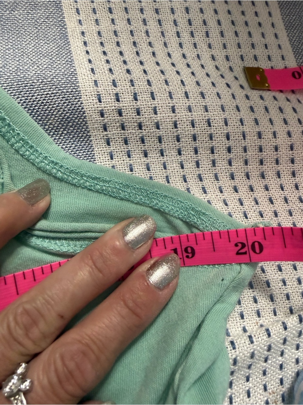 Altar’d State Cropped Tank- Turquoise - Picture 3 of 6